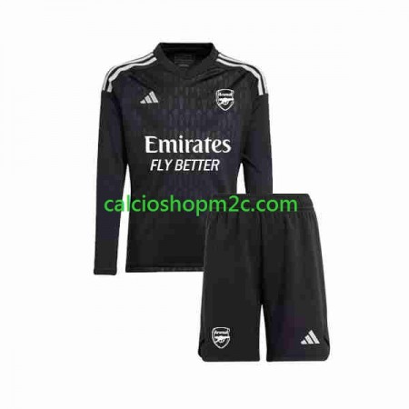 Arsenal Portiere Bambino Maglia Prima 2023/2024 Manica Lunga (+ Pantaloncini)